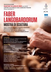 locandina dell'inaugurazione della mostra Faber Langobardorum