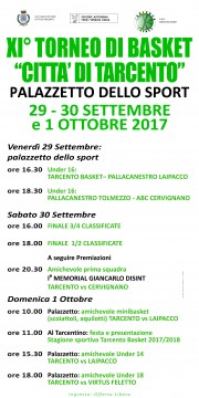 Locandina 29,7x60 Torneo Città di Tarcento 2017